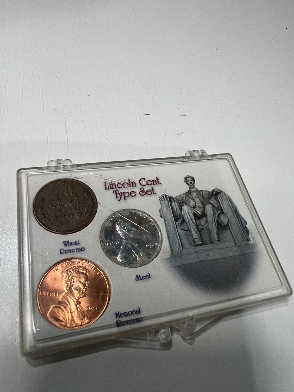 Lincoln Cent Type Set Display Case - Clear
